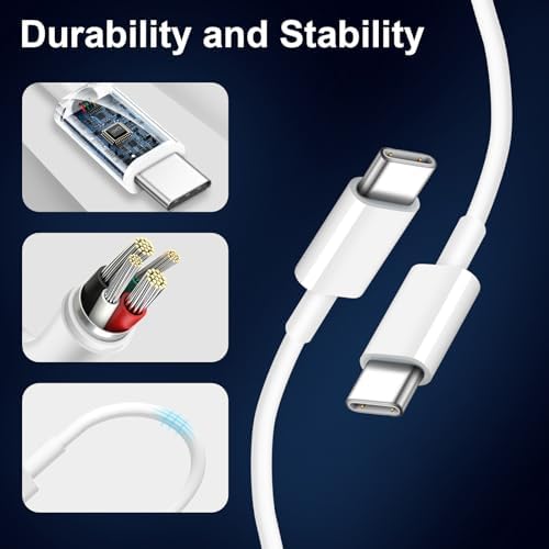 MFi Certified Apple i Phone 16 & 15 Car Charger – 43 W USB-C Fast Charging Adapter with 3.3 FT Cable for Pro, Max & Plus Models – Dual Port PD & QC 3.0 Technology for Ultimate Charging Efficiency on the Go