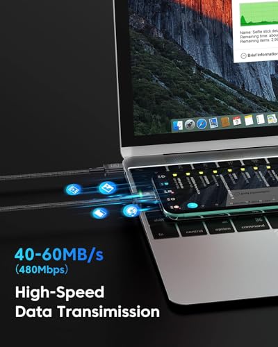 Revolutionize Your Charging with Kuulaa 3 Pack Magnetic Charging Cables – Fast 3 A Power Delivery, 3-in-1 Interchangeable Tips for Lightning, Micro USB & Type-C, Durable Nylon-Braided Design for Ultimate Reliability and Convenience