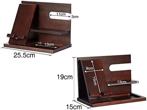 Gifts for Men, Wood Phone Docking Station, Mens Gifts for Birthday Gifts for Men or Gifts for Dad Fathers Day, Desk Workspace Organizer Nightstand Organizer Key for Wallet & Watch Holder – Enhanced Compatibility and Speed