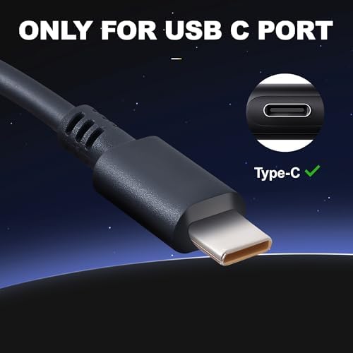 Universal 65 W USB-C Laptop Charger for Lenovo – Ultra-Fast Power Adapter Compatible with Think Pad, Yoga, and Chromebook Models – Lightweight, Compact Design with Advanced Safety Features for Secure Charging on the Go – High Compatibility and Rapid Delivery for Professionals in Motion