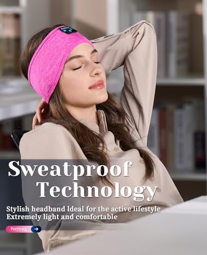 Ergonomic Bluetooth Sleep Headphones: Wireless Sports Headband with Hi-Fi Stereo Sound for Ultimate ASMR Relaxation – Lightweight, Cozy Audio Solution for Men and Women, Perfect for Meditation and Restful Sleep