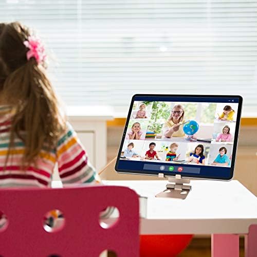 Aduro U-Rise XL Foldable Aluminum Tablet & Phone Stand – Versatile Adjustable Holder for i Phone, i Pad Pro, Nexus, and E-Readers (4-12″) – Premium Stability, Ergonomic Design, and Portable Convenience for Home & Office Use