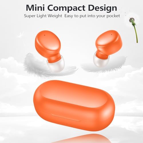 Ultra-Lightweight MOZOTER S8 Mini Wireless Earbuds – Bluetooth 5.3 Headphones with 60 Hours Playtime, Deep Bass Performance, Sweat-Resistant Design in Trendy Purple, Optimal Comfort for Sports & Daily Use