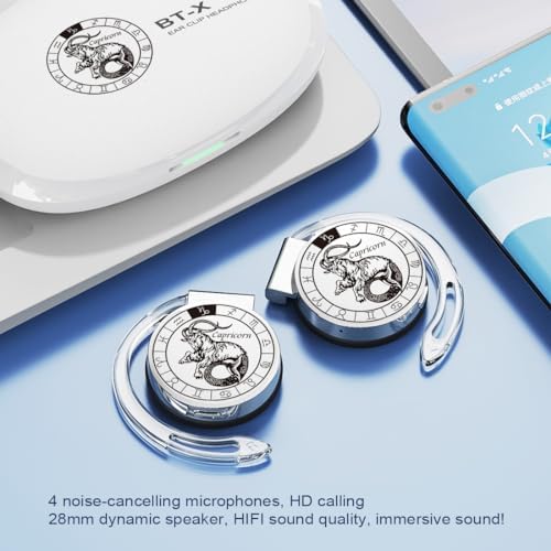 Discover the Ultimate Bluetooth V5.3 On-Ear Headphones for Active Lifestyles – Innovative Open Ear Design with Secure Earhooks, Featuring Advanced Noise Cancelling Technology and Extended Battery Life – Perfect Gift for Virgo Constellation Lovers and Music Aficionados – Enjoy Immersive Sound Quality Anywhere You Go