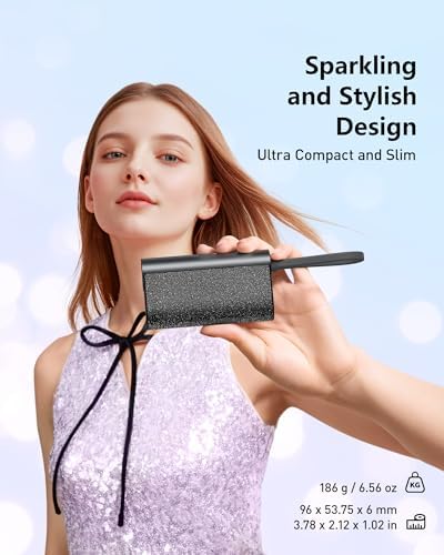 VEGER Stylish 10,000 m Ah Portable Charger with Detachable Cable – 20 W Fast Charging Power Bank for i Phone 15/14 & Android Devices – Chic Travel Essential in Eye-Catching Blue for On-the-Go Charging