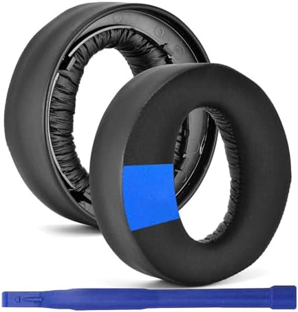 Elevate Your PS5 Gaming with Premium Memory Foam Ear Pads – Noise-Isolating Replacement Cushions for Sony Pulse 3 D Wireless Headset – Soft Mesh Fabric for Unmatched Comfort & Long-Lasting Durability – Black Finish for Seamless Style