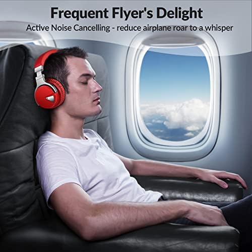 Silensys E7 Elite Wireless Over-Ear Headphones: Unmatched Active Noise Cancellation, Deep Bass Sound Experience, Luxurious Protein Ear Cushions, 30-Hour Battery Life – Your Perfect Bluetooth Companion for Travel, Work, and Daily Adventures in Elegant Black Design
