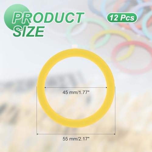 Universal Magnetic Adapter Ring Kit – 12 Ultra-Thin Yellow Metal Stickers for Enhanced Phone Case Compatibility and Wireless Charging Efficiency – Secure Adhesive Solution for Magnetic Mounts and Accessories – Easy Installation for Maximum Grip and Stability