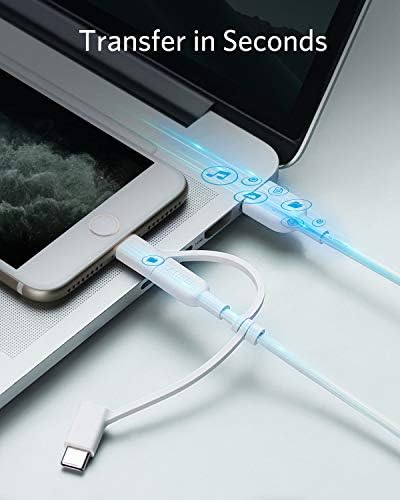 Anker Powerline II 3-in-1 Charging Cable – Lightning, Type-C & Micro USB Compatibility for Fast Charging Across i Phone, Android & More – Durable 3 ft Length, Tangle-Free Design for Home & Travel Use – Universal Device Support with Reinforced Construction