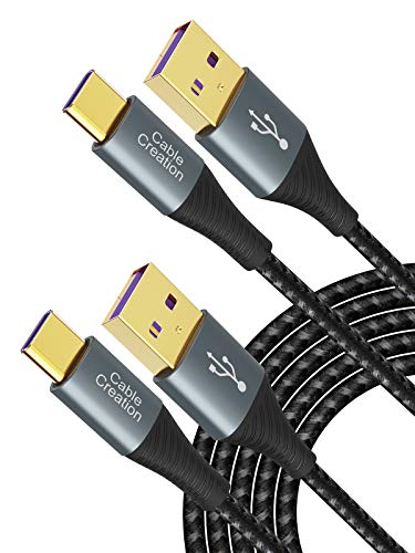 High-Speed 3.3 FT USB A to USB C Charger Cable 2-Pack – 100 W Power Delivery for Smartphones, Laptops & Car Play Compatibility – Durable Data Transfer Solution for Enhanced Connectivity and Charging Efficiency