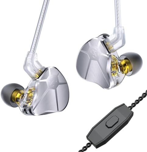 Elevate Your Audio Experience with Keephifi CCZ BC04 Wired Earbuds – Lightweight Hi-Fi IEMS Featuring Advanced Dynamic Hybrid Dual Drivers for Crystal Clear Sound Quality, Perfect for Gaming, Music Lovers, and Hands-Free Communication – Stylish Purple Design with Integrated Microphone for Enhanced Compatibility and Comfort