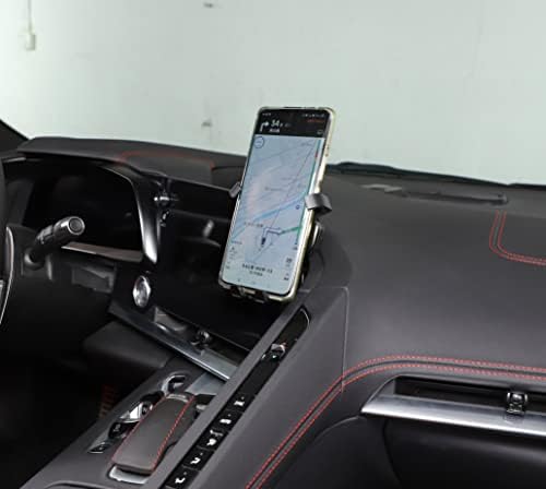 Sekhyna C8 Corvette Car Phone Holder Mount – Premium ABS Navigation Screen Side Frame Accessory for 2020-2023 Models – Universal Smartphone Compatibility and Effortless Installation – Elevate Driving Safety and Convenience