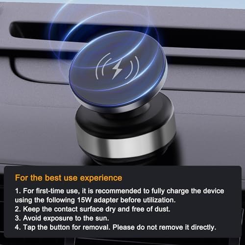 15 W Wireless Charger Suction Phone Holder – Versatile Magnetic Vacuum Mount for All Smartphones – Perfect for Car, Gym, Mirror, and Shower Use – Fast Charging with Enhanced Stability for On-the-Go Convenience