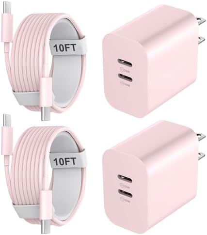 20 W Dual-Port USB-C Fast Charger with 6.6 FT Cable – Ultimate Power Solution for i Phone 15/16 Pro Max & Android Devices – Efficient Travel Companion Designed for rapid charging, this 20 W Dual-Port USB-C Charger ensures your i Phone 15/16 Pro Max and Android devices stay powered up with maximum efficiency. Featuring a generous 6.6 FT USB-C to C cable, this charger eliminates the inconvenience of short cords while allowing you to multitask with ease. Its dual-port design offers the ability to charge two devices simultaneously, making it ideal for busy professionals and frequent travelers. Enjoy broad compatibility across multiple Apple and Android devices, ensuring versatility for all your charging needs. The compact and lightweight structure of this charger enhances portability, making it an essential accessory for your on-the-go lifestyle. Built with high-quality materials, this charger prioritizes durability and safety, giving you peace of mind while delivering fast charging performance. Elevate your charging routine and stay connected wherever life takes you with this indispensable charging solution.