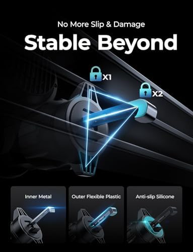 LISEN 15 W Qi2 Mag Safe Car Mount Charger – High-Speed Wireless Charging with Intelligent Cooling System for i Phone 16 Pro Max, Plus 15/14/13 Mini, and Qi-Enabled Devices – Secure Magnetic Hold & Adjustable Viewing Angles for Ultimate Convenience on the Road