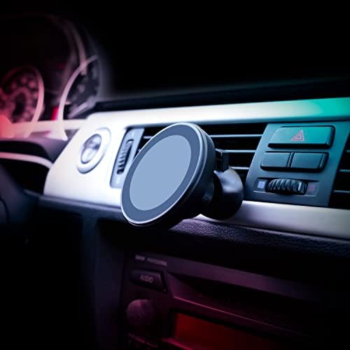 Magnetic Car Dock for i Phone Fast Wireless Charging – 15 W Neodymium Magnet Holder with USB Car Charger & Air Vent Adapter – Compatible with i Phone 15/14/13/12 and More – Secure, Convenient, and Durable Charging Solution for Your Vehicle