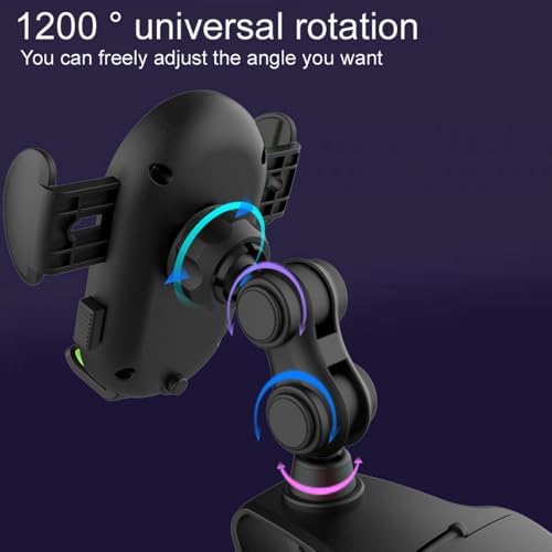 Revolutionary 360° Rotatable & Retractable Car Phone Holder – Adjustable Multifunctional Rearview Mirror Mount for All Mobile Devices with Secure Four-Clamp Design for Enhanced Safety and Convenience