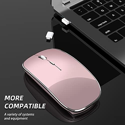 Elevate Your Computing Experience with the Q23 S Black Wireless Mouse – Rechargeable, Dual Mode USB-A & Type-C, Silent Operation, and 3 Adjustable DPI for Ultimate Precision and Versatility Across Laptops, Macs, PCs, and Android Devices