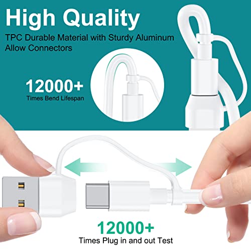 Versatile 4-in-2 Multi Charging Cable for Apple Watch & i Phone – 6 FT Travel-Friendly Charger with i OS, Type C, and Micro USB Ports for Enhanced Compatibility with Galaxy Android Devices – Ultimate Convenience for Tech-Savvy Users