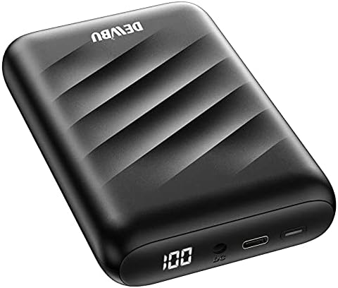 DEWBU 12 V Power Bank with Smart LED Display – Ultimate Battery Charger for Heated Jackets, Outdoor Heating Gear, and Smart Devices – Fast Charging, Lightweight, and Durable for All Adventures