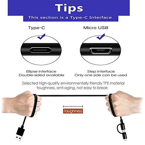 10 FT Ultimate Charger Pack for Kids’ Tablets & Kindle – 3 Durable USB Type C Cables for Fast Power Charging | Compatible with Android Tablets & Kindle Fire (7, 8, 10) | Ideal for Home and Travel Charging Solutions
