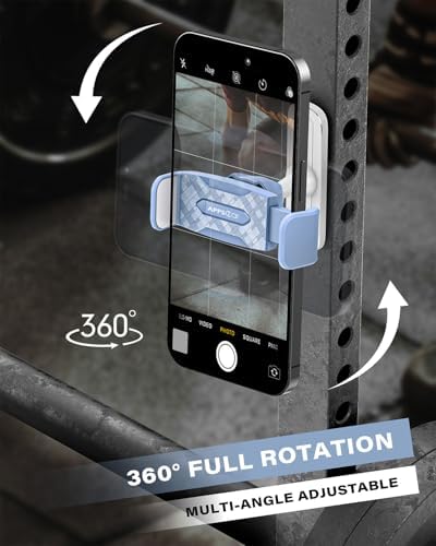 APPS2 Car Gym Magnetic Phone Holder – 360-Degree Adjustable Mount for Smartphones (4.7-6.5″) – Durable Alloy Base & Joint – Sleek Design for Enhanced Safety & Convenience on the Road – Optimal Viewing Angles for Navigation & Hands-Free Calls – Reliable Magnetic Grip for Secure Smartphone Support – Compact Gym Phone Accessory for Easy Installation & Use – Elevate Your Driving Experience with Robust Performance & Stylish Aesthetics