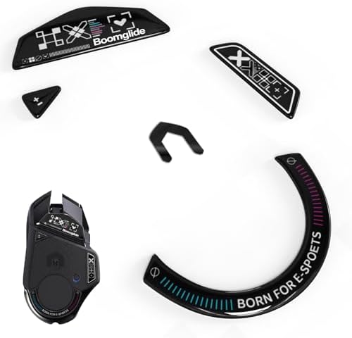Upgrade Your Gaming Precision with YIMAGUJRX Glass Mouse Skates for Logitech G 502 Lightspeed Wireless – Experience Lightning-Fast Movement and Unmatched Durability, Perfect Fit for Enhanced Control and Comfort, Sleek Black Design!