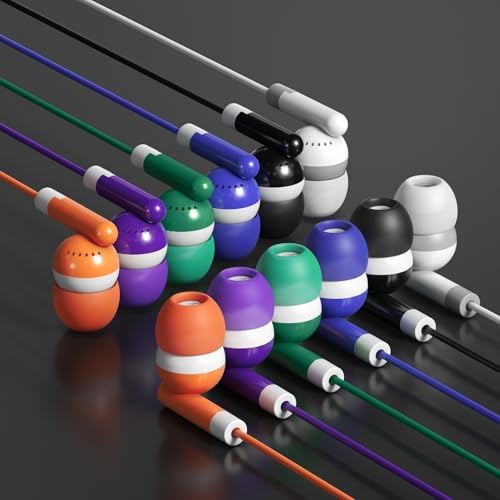 Revitalize Your K-12 Classroom Experience with SP SOUNDPRETTY’s 24-Pack Colorful Wired Earbud Headphones – Superior Sound Quality, Ergonomic Comfort, and Seamless Compatibility with Tablets & Laptops for Engaging Learning Environments