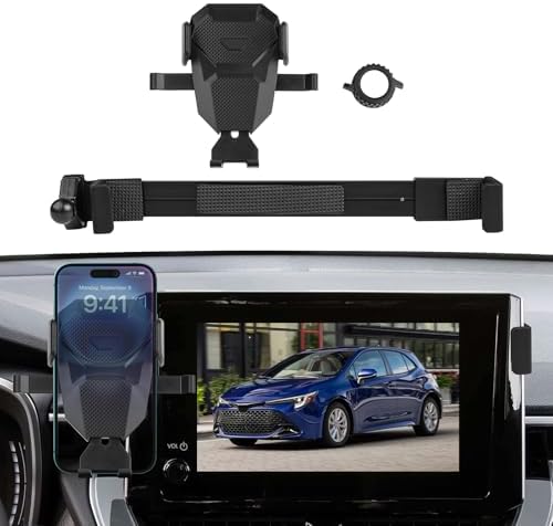 Upgrade Your Toyota Corolla Driving Experience – Custom 360° Phone Holder for 2019-2025 & Corolla Cross 2022-2025 – Adjustable Mobile Stand for 8-Inch Screens – Effortless Tool-Free Installation & Enhanced Safety Accessory for Seamless Connectivity on the Road