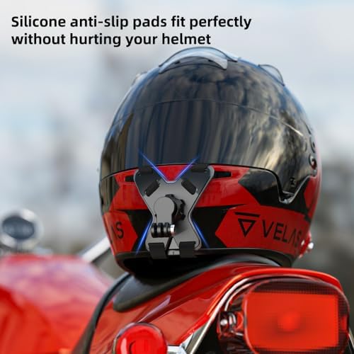 Premium Motorcycle Helmet Smartphone Mount – Ultimate Chin Strap Clip for i Phone 15 Pro Max, Samsung, Google & All Mobile Devices – Superior Stability for Safe Navigation and Effortless Hands-Free Use – Lightweight & Durable Accessory for Bikers – Quick-Release Mechanism for Instant Phone Access – Essential Gear for Motorcycle Adventures and Connectivity on the Road