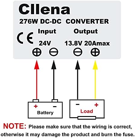 Cllena Advanced Waterproof DC/DC Voltage Boost Converter – Elevate 12 V to 24 V, 10 A, 240 W Power Regulator for Reliable Performance in Any Environment (Input Voltage 10 V-16 V)