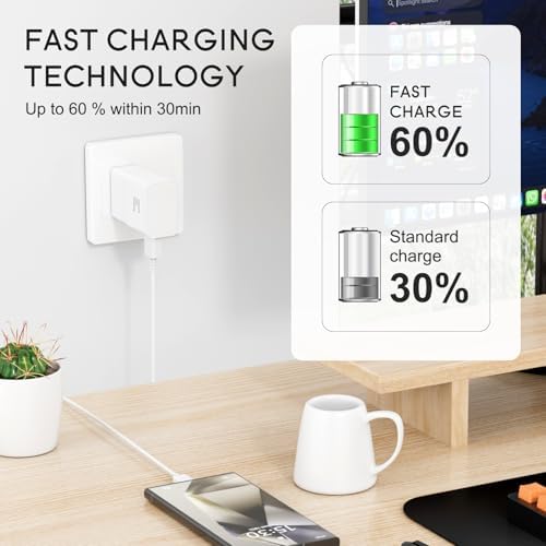 Samsung Adaptive Fast Charging Wall Charger: Rapid Quick Charge Adapter for Galaxy S Series & Note – High-Speed Power Delivery, Compact Design, Enhanced Durability, Over-Voltage Protection for Optimal Device Lifespan