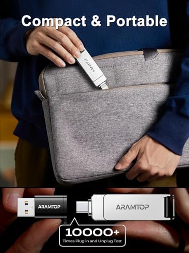 64 GB Multi-Port Photo Stick for i Phone & Android – High-Speed USB C Flash Drive for Effortless Data Transfer Across Devices – Expand Your Storage & Capture Memories Instantly – Plug-and-Play Convenience for i Pad, PC, and More – Ideal for Traveling Photographers