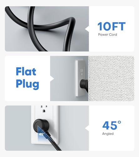 Revolutionary 20 W Recessed Power Strip with 15 W Wireless Charger – Ultimate Flush Mount Charging Solution Featuring 4 USB Ports (2 USB-C) for Enhanced Device Compatibility, Ideal for Home and Office Setup with 6 FT Cable and Built-In Surge Protection