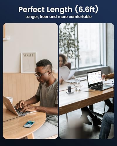 60 W USB-C to USB-C Cable Bundle (2-Pack, 6.6 FT) – Superior Fast Charging & Data Sync with Ergonomic Right Angle Design – Ideal for i Phone 15 Pro Max, Mac Book Air, Samsung S23 Ultra & More – Built to Last with Premium Durability & Versatile Compatibility