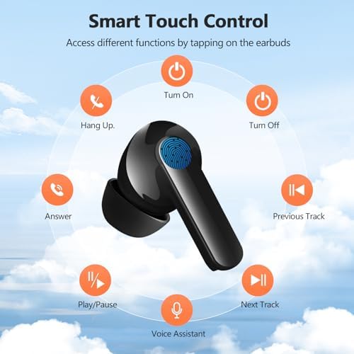 Next-Gen Wireless Earbuds 2025: Bluetooth 5.4 Technology for Ultra-Fast Connectivity, Immersive 3 D Stereo Sound, Advanced ENC Noise Cancellation, and 48-Hour Playtime – IPX7 Waterproof Design for Active Lifestyles, LED Battery Indicator, Universal Compatibility for Effortless Pairing – Redefine Your Sound Experience Today!
