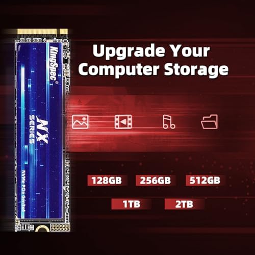 Upgrade Your System with King Spec NX Series 1 TB NVMe M.2 SSD – Unleash Blazing 3500 MB/s Read Speeds for Enhanced Performance in Desktops & Laptops, 3 D NAND Flash Technology for Ultimate Reliability and Efficiency, M.2 2280 Internal Solid State Drive Designed for Gamers and Creators