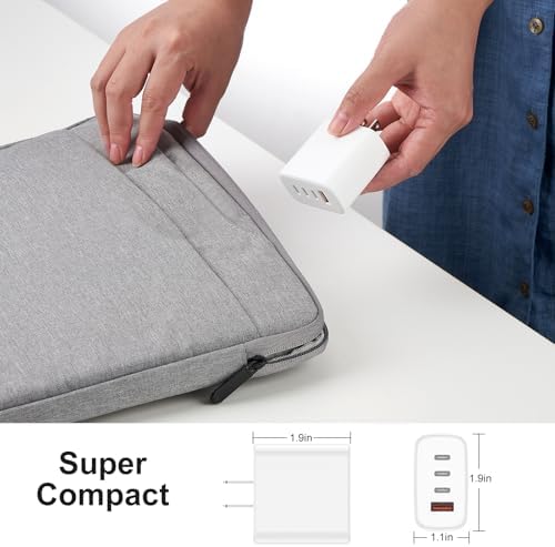 Amoner 30 W Dual-Pack USB-C Wall Charger – High-Speed Power Adapter for i Phone 11-16 Series & SE – Versatile Multi-Port Charging Station with 1 USB-A & 3 USB-C Ports – Compact, Portable Design with Advanced Overheat Protection for Effortless Home, Office & Travel Charging Solutions