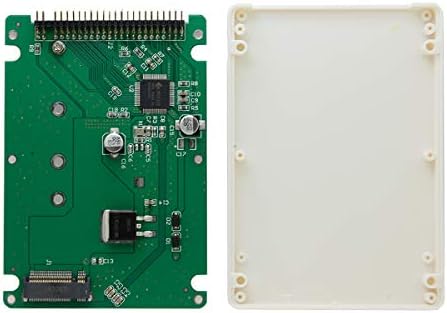 Upgrade Your Laptop Storage with Chen Yang m SATA Mini SATA SSD to IDE 44 Pin External Hard Disk Enclosure – High-Speed Data Transfer, Tool-Free Setup, and Enhanced Compatibility for 2.5-Inch Drives in Stylish White Finish