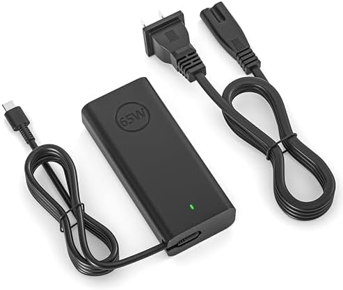 High-Performance 65 W USB C Charger for Dell Latitude & XPS Series – Fast Charging Laptop Adapter with Enhanced Portability and Smart Safety Features for Effortless On-the-Go Use