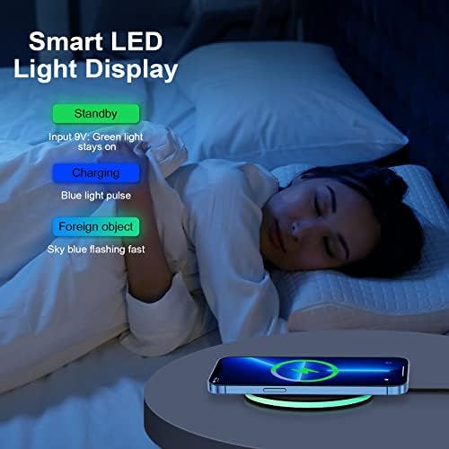 Elevate Your Charging Experience with the Google Pixel 9 a 8 Wireless Charging Pad – 15 W Fast Charging Station for Pixel 9 Pro, Samsung Galaxy S25 Ultra, i Phone 16 & More – Sleek Design, Enhanced Compatibility, and Safety Features for Effortless Power-ups