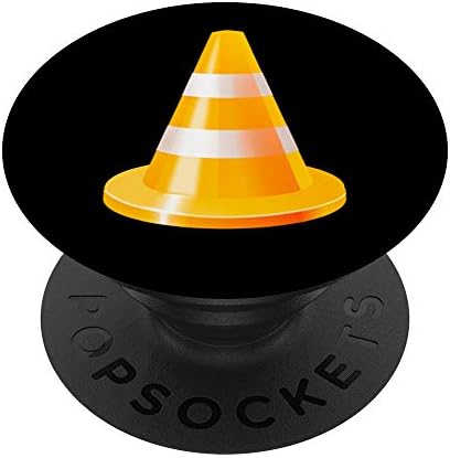 Vibrant Orange Traffic Cone Pop Grip for Phones and Tablets – Customizable Swappable Design for Personalized Style, Enhanced Device Compatibility, and Superior Grip Stability for Effortless Handling and Ultimate Usability