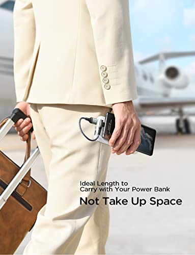 AINOPE Right Angle USB C Cable – 2-Pack (10 ft + 10 ft) Fast Charging 3.1 A Nylon Braided Charger for Enhanced Device Compatibility, Ideal for Gaming and Multitasking, Durable Black Design