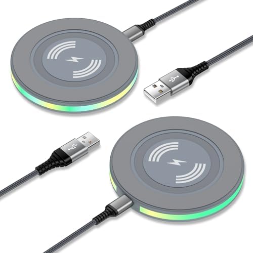 High-Speed 15 W Samsung Wireless Charging Pad for Galaxy S25 Ultra, S24 Ultra, S23 FE, S22, S21, S20 FE, Plus i Phone 16, 15, 14 Pro Max & Google Pixel 9 Pro XL – Ultimate Fast Charging Station with Enhanced Device Compatibility and Safety Features