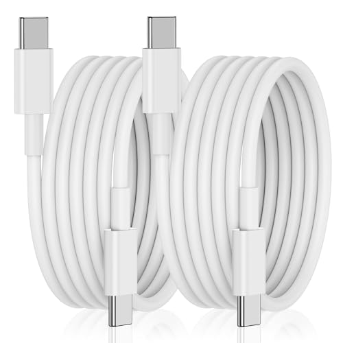 Premium 6 FT USB-C Fast Charger Cable for i Phone 15 & 16 – Durable Nylon Braided Charging Cord – 2-Pack for Rapid Charging with Enhanced Compatibility for Mac Book Pro, i Pad Air 4/5, and i Pad Pro – Tangle-Free, Long Reach Design for Ultimate Convenience