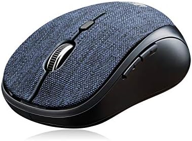 Sleek i Mouse S80 2.4 GHz Mini Optical Mouse – Stylish Fabric Finish with 5 Customizable Buttons for Ultimate Comfort and Performance in Any Workspace