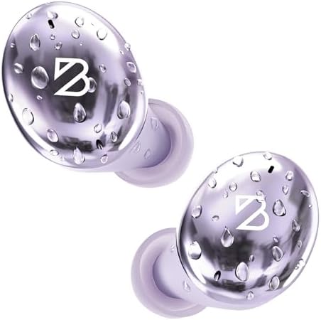 Back Bay Audio Tempo 30 Wireless Earbuds for Smaller Ears – Award-Winning Sound in Sweatproof Design, Ultra-Comfortable Bluetooth Earbuds for Women, Purple Finish with Long Battery Life and Enhanced Compatibility for Daily Use