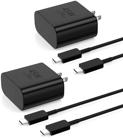 Revolutionary 45 W Fast Charger with 10 FT Type-C Cable – Optimized for i Phone 16 Series and Galaxy S24 – Ultimate Solution for Rapid Charging and Exceptional Durability with Advanced Safety Features for Modern Tech Users