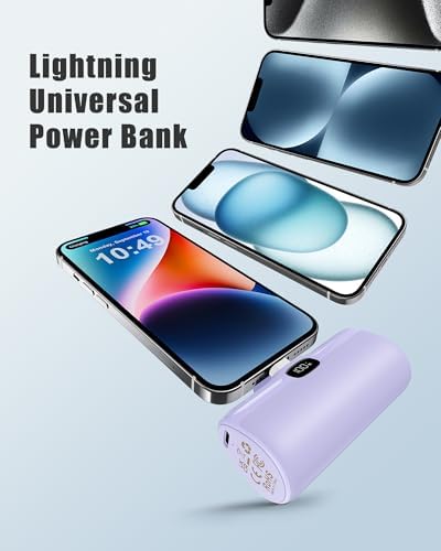 Ultra-Compact 5000 m Ah Mini Power Bank – 20 W Fast Charging Portable Charger for i Phone & Android – Lightweight Travel Essential with PD Compatibility & Smart Protection – Perfect for Short Trips, Camping, and Everyday Use
