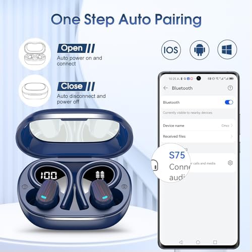 Experience the Future of Sound with OYIB Bluetooth 5.4 Wireless Earbuds – Immersive Deep Bass Sport Headphones with IP7 Waterproof Durability, 50-Hour Playtime, and Advanced ENC Microphone for Superior Call Clarity – Perfectly Crafted for Fitness Enthusiasts and Active Lifestyles in Elegant Cream White